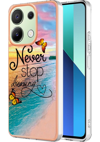 Yb Imd Serisi-1 Xiaomi Redmi Note 13 4g Kılıf Elektroliz Kaplama Koruyucu Tpu Telefon Kapağı - Hayal Etmeyi Asla Durdurmayın (Yurt Dışından)