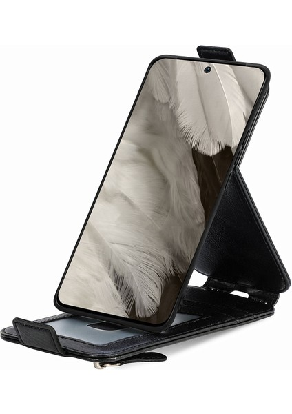 Google Pixel 8A Kılıf Fermuarlı Cüzdan Dikey Çevirme Deri Telefon Kapağı - Siyah (Yurt Dışından) indirimleri