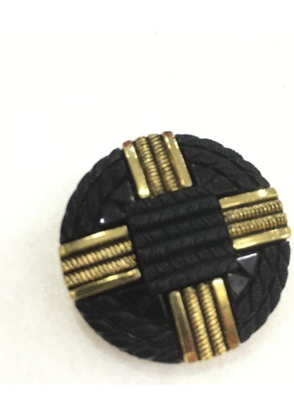 Italyan Kaban Mont Düğme Siyah Gold Metalize 5277151010627 fiyatları