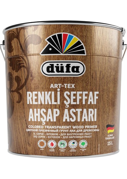 ART-TEX Renkli Şeffaf Ahşap Astar 2975 Tarçın 15 l