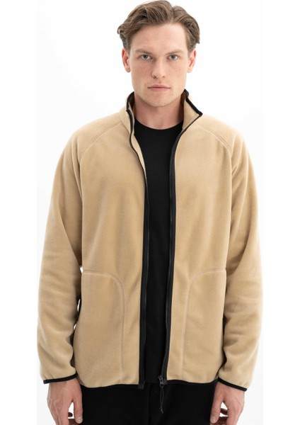 Erkek Şık Regular Fit Tüy Bırakmayan Polar Sweatshirt K26324674601