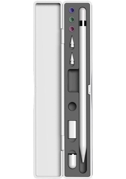 Zsykd Apple Kalem 1/2 (Gri) Için Çok Fonksiyonlu Darbeye Dayanıklı Saklama Kutusu (Yurt Dışından)