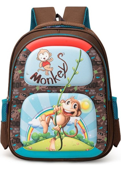 Sevimli Karikatür Büyük Kapasiteli Aşınmaya Dayanıklı Okul Çantası (Yurt Dışından)