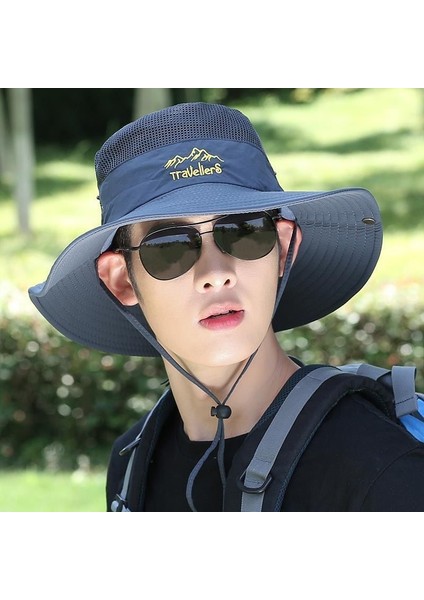 Güneş Koruyucu Nefes Alabilir Anti-Uv Güneşlik Balıkçı Şapkası (Yurt Dışından) fırsatları