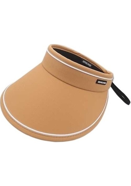 Yunxi Trade Büyük Saçak Boş Üst Güneş Şapkası Plaj Tatil Güneş Şapkası Kadın (Yurt Dışından)