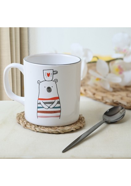 I Love Coffee Silindir Kupa 10 cm