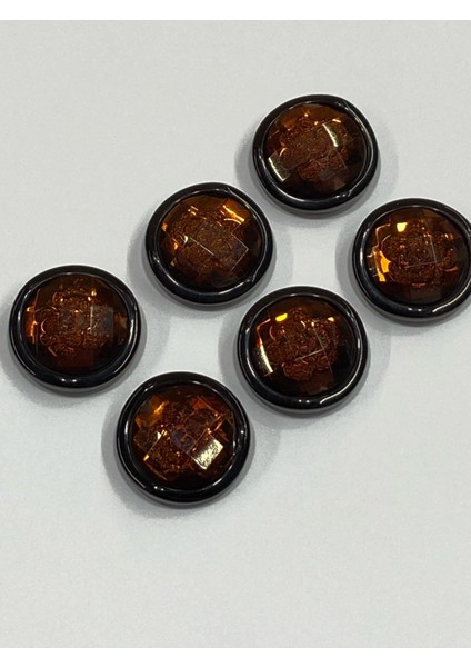 Kaban Mont Düğmesi Italyan Düğme 6'lı Set Kızıl Kahve 3 cm D2000 fırsatları