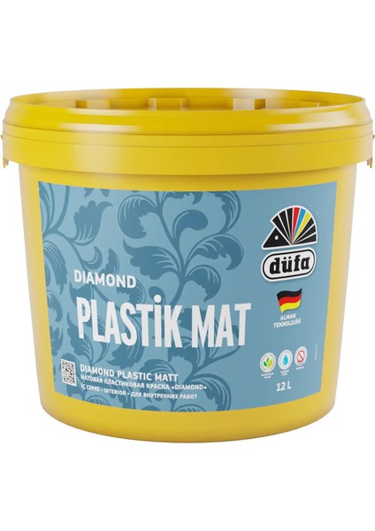 Diamond Plastik İç Cephe Duvar Boyası Mat Beyaz 12 l