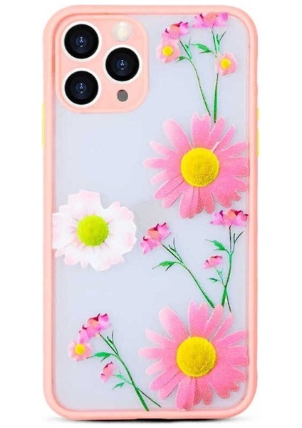 Apple iPhone 11 Pro Max Uyumlu Kılıf Fily Kapak, Pembe
