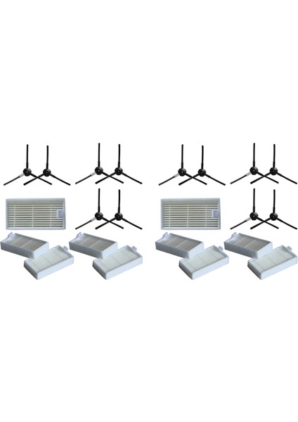 12X Yan Fırça + 10X Filtre Lidl Silvercrest Ssr 3000 A1 Robotik Elektrikli Süpürge Aksesuarları Değiştirme (Yurt Dışından)