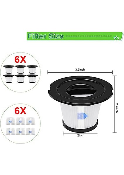 A18 Akülü Süpürge Için K17 Için V20 Için Hepa Filtreler (Yurt Dışından) modelleri