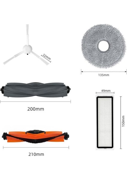 X10 S10 Artı L10S Ultra W10S Pro Elektrikli Süpürge Yedek Parçalar Ana Yan Fırça Filtre Mopları Için Aksesuarlar Kiti (Yurt Dışından) modelleri