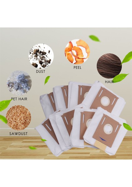 8 Adet Deebot Ozmo T8 Robotlu Süpürge Yüksek Kapasiteli Sızdırmaz Toz Torbası Yedek Aksesuarlar Parça Kiti (Yurt Dışından)