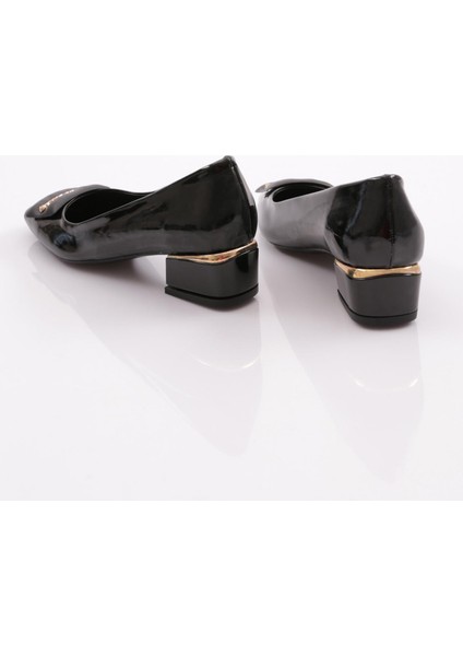 4886 Kadin Kare Tokali Topuklu Ayakkabi modelleri