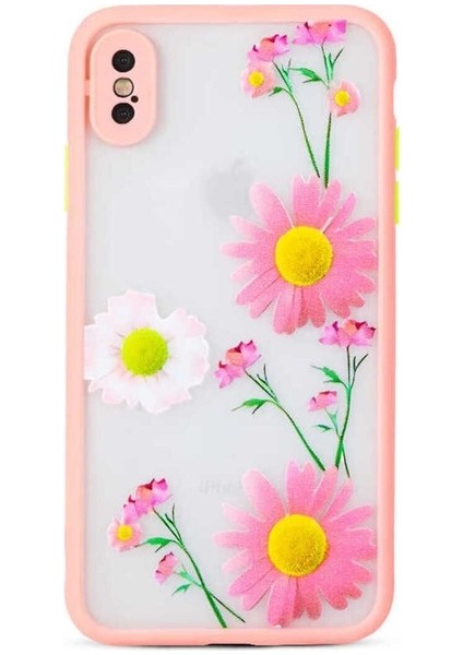 Apple iPhone Xs Uyumlu Kılıf Fily Kapak, Pembe