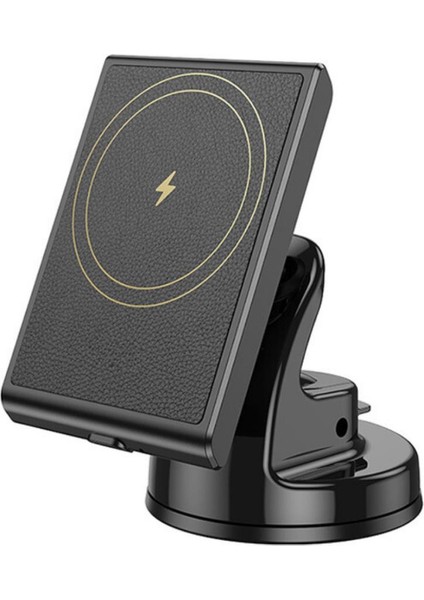 Torpido Üzeri Magsafe 15W Kablosuz Araç Şarjı Telefon Tutucu Iphone 12 13 14 15 Pro Max Uyumlu