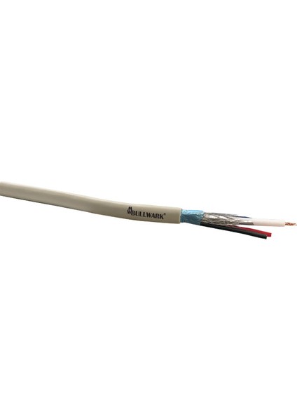 BLW-CCTVMC2022-100 2+1 1X0,22MM Mini Coax 2X0,22MM 100MT. Kamera Kablosu - MAX100MT.( Iç Ortam )