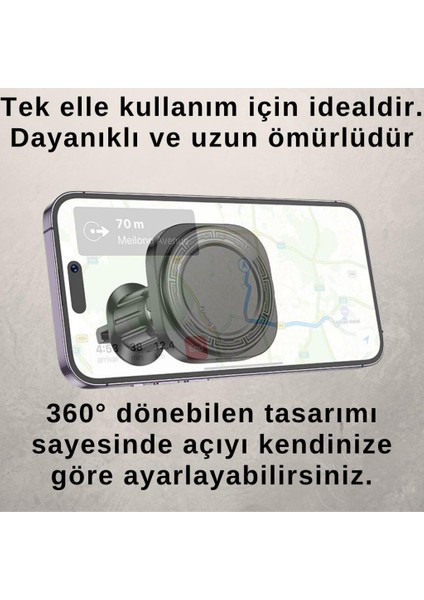 360° Döner Başlıklı Magsafe Uyumlu Havalandırma Araç Tutucu Iphone 12 13 14 15 Pro Max Uyumlu