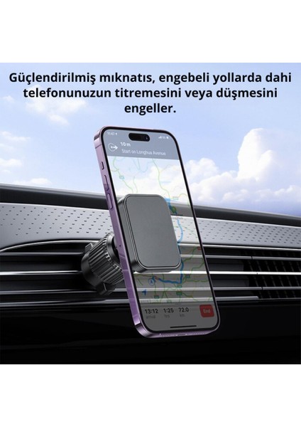 360° Döner Başlıklı Magsafe Uyumlu Havalandırma Araç Tutucu Iphone 12 13 14 15 Pro Max Uyumlu