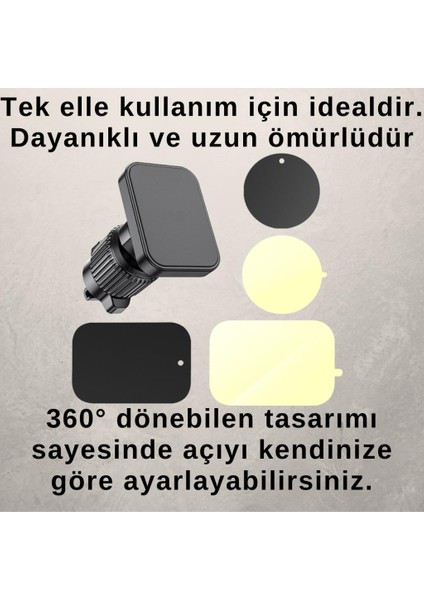 360° Döner Başlıklı Magsafe Uyumlu Havalandırma Araç Tutucu Iphone 12 13 14 15 Pro Max Uyumlu