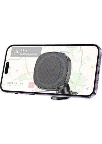360° Döner Başlıklı Magsafe Uyumlu Torpido Üstü Araç Tutucu Iphone 12 13 14 15 Pro Max Uyumlu