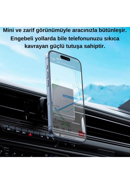 360° Döner Başlıklı Magsafe Uyumlu Havalandırma Araç Tutucu Iphone 12 13 14 15 Pro Max Uyumlu