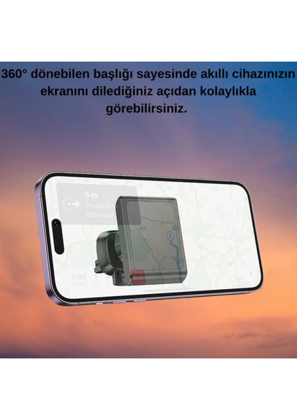 360° Döner Başlıklı Magsafe Uyumlu Havalandırma Araç Tutucu Iphone 12 13 14 15 Pro Max Uyumlu