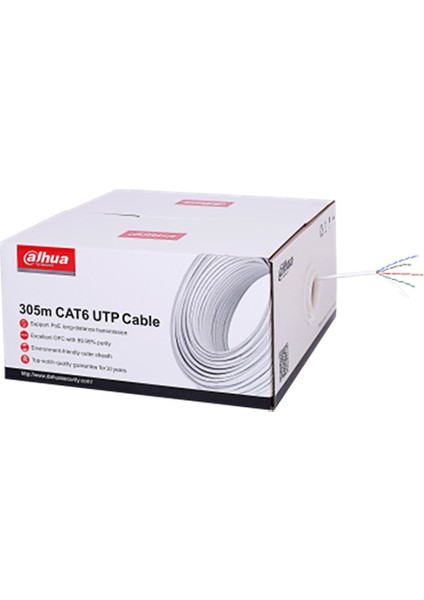 PFM920I-6UN-C Dahua Utp Cat6 Kablo 305MT Beyaz