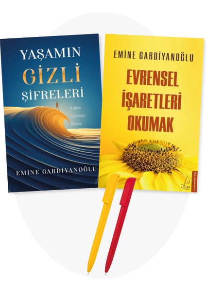 Yaşamın Gizli Şifreleri - Evrensel İşaretleri Okumak - 2 Kitap - Emine Gardiyanoğlu + Alfa Kalem