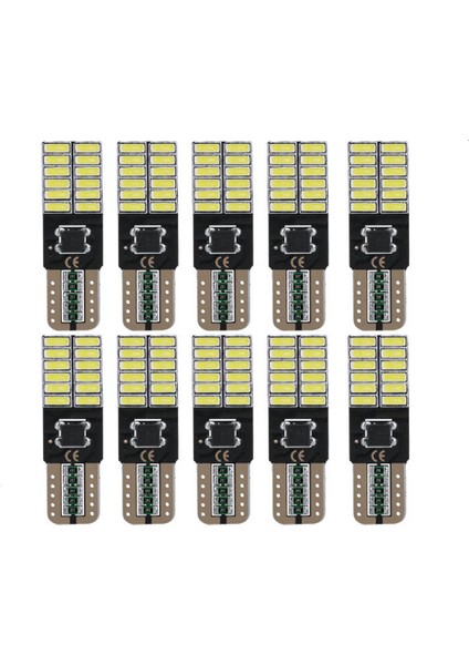 10 Adet T10 LED 24 Ledli Yassı Park Plaka Tavan Bagaj Ledi