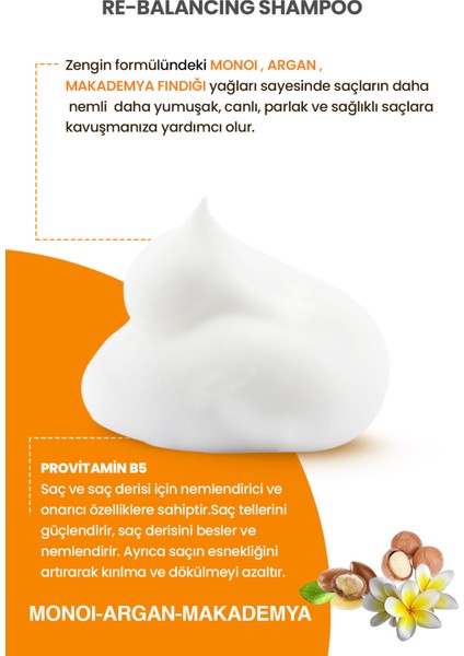 Kuru ve Yıpranmış Saçlar Için Monoi, Argan ve Makademya Yağ Içerikli Nourishing Şampuan 400 ml