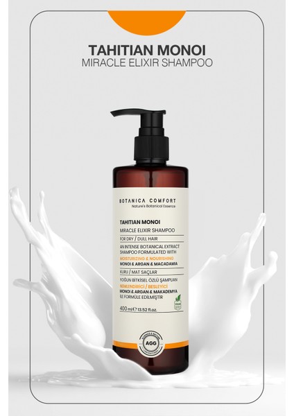 Kuru ve Yıpranmış Saçlar Için Monoi, Argan ve Makademya Yağ Içerikli Nourishing Şampuan 400 ml