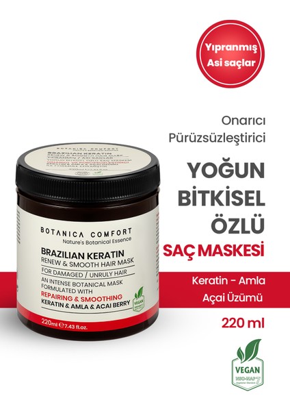 Işlem Görmüş ve Yıpranmış Saçlar Için Onarıcı Keratin ve Amla Yağı Özlü Saç Maskesi 220 ml fiyatları