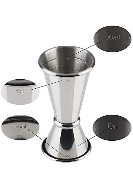 Paslanmaz Çelik Jigger 2/4 cl 201SS