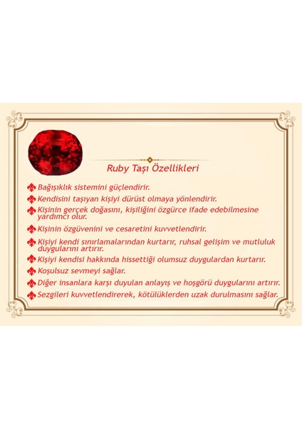Kırmızı Ruby Taşlı Kalem Işçilik Tasarım 925 Ayar Gümüş Erkek Yüzük fiyatları