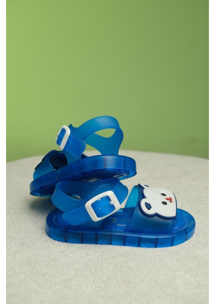 Eva Işıklı Kaydırmaz Tabanlı Figürlü Unisex Çocuk Sandalet Terlik