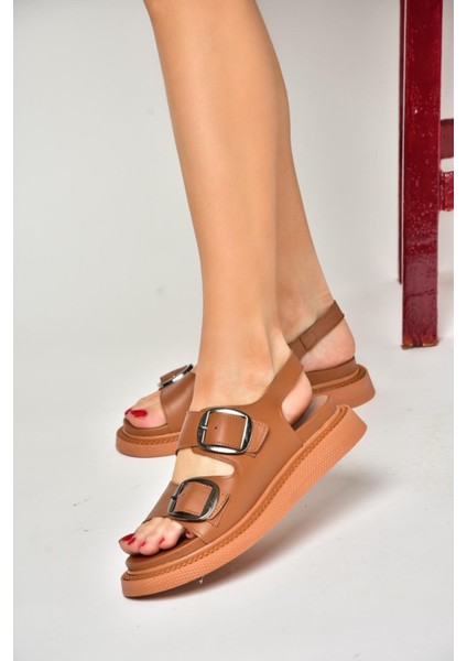 P540032803 Taba Hakiki Deri Kadın Sandalet fırsatları