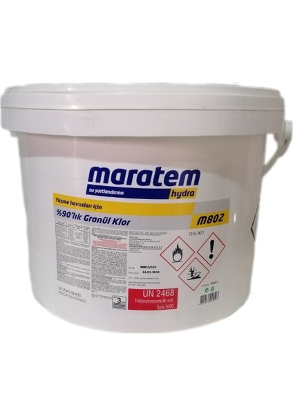 Maratem M802 Toz Klor %90 10 Kg