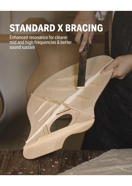 DAG-1C Cutaway Akustik Gitar Seti (Natural) indirimleri