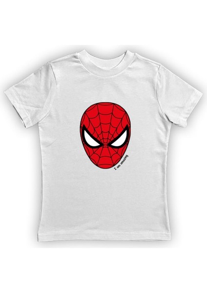 Baskılı Örümcek Adam Pamuklu Penye Kumaş Yazlık Çocuk Tişört