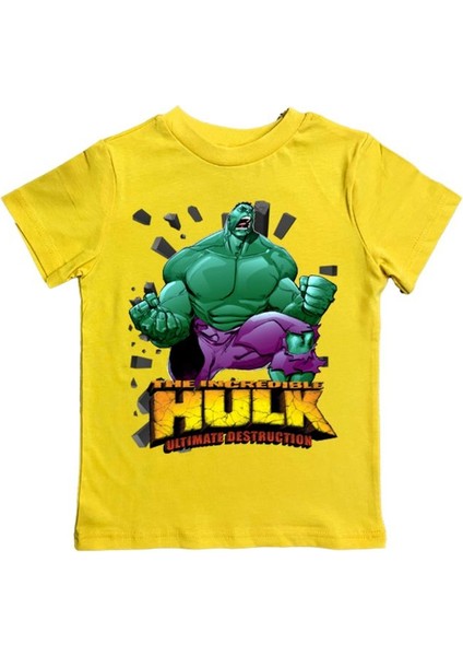 Baskılı Pamuklu Penye Kumaş Yazlık Çocuk Tişört