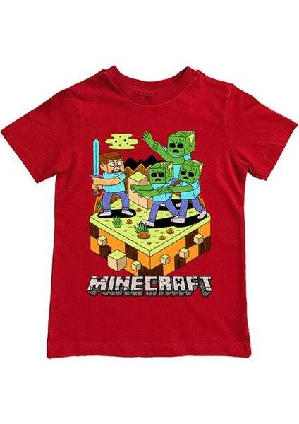 Baskılı Pamuklu Penye Kumaş Yazlık Çocuk Tişört
