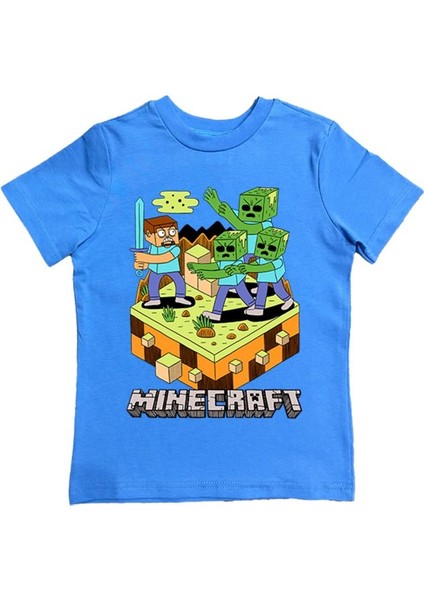 Baskılı Pamuklu Penye Kumaş Yazlık Çocuk Tişört