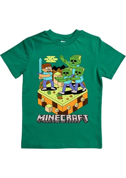 Baskılı Pamuklu Penye Kumaş Yazlık Çocuk Tişört