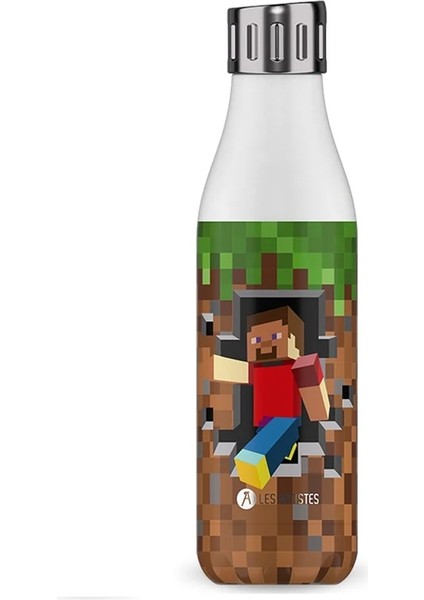 Isı Yalıtımlı Çelik Termos Matara 500ML Minecraft Sport Gamer