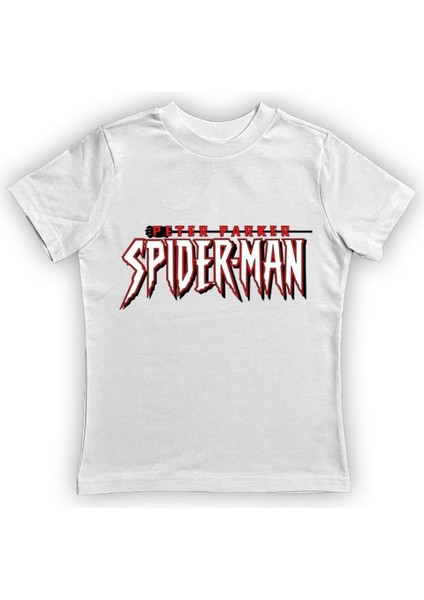 Baskılı Örümcek Adam Pamuklu Penye Kumaş Yazlık Çocuk Tişört