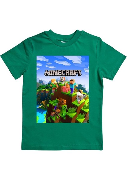 Baskılı Pamuklu Penye Kumaş Yazlık Çocuk Tişört
