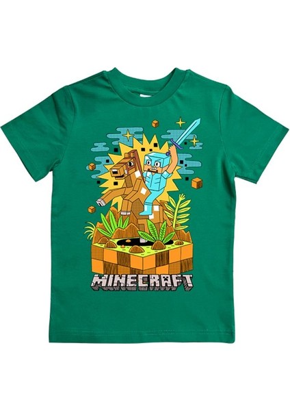 Baskılı Pamuklu Penye Kumaş Yazlık Çocuk Tişört