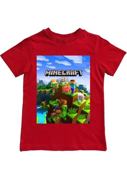 Baskılı Pamuklu Penye Kumaş Yazlık Çocuk Tişört