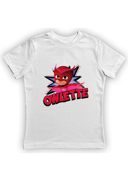 Pj Maskeliler Baskılı Pamuklu Penye Kumaş Yazlık Çocuk Tişört